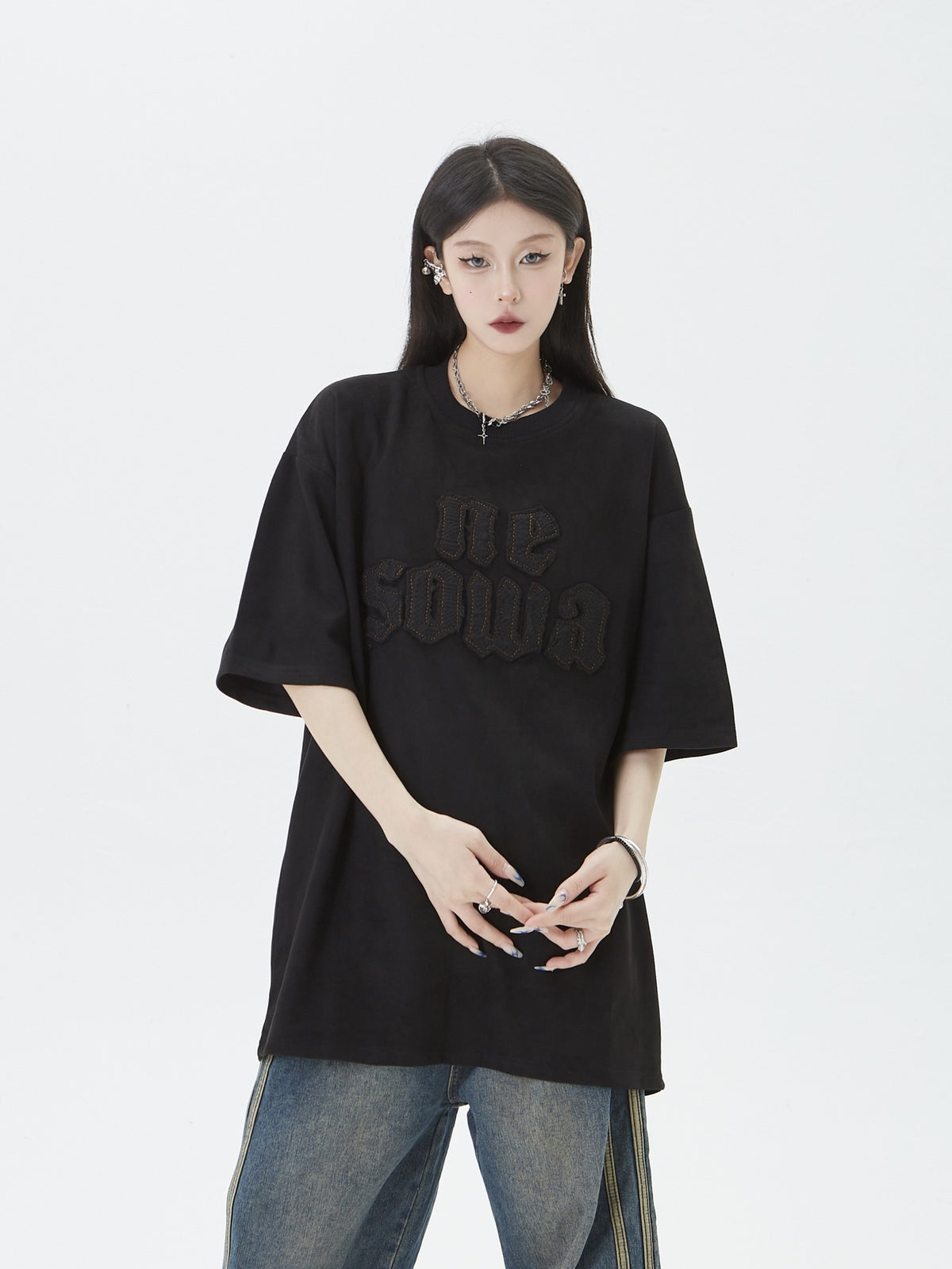 Flame Portrait Print Short Sleeve Tee