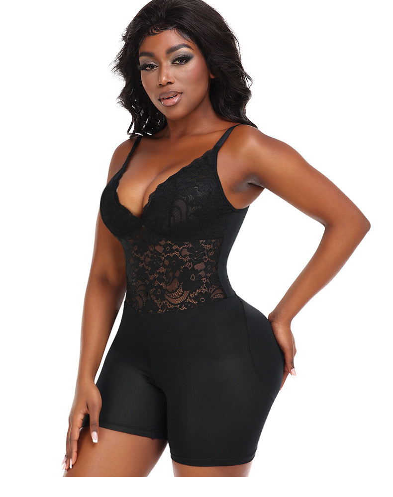 Plus Size Shaping Lace Jumpsuit & Hip Lifter
