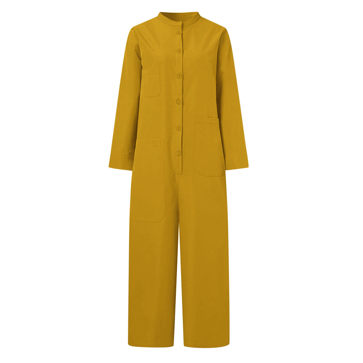Plus Size Multi-Pocket Utility Jumpsuit for Women