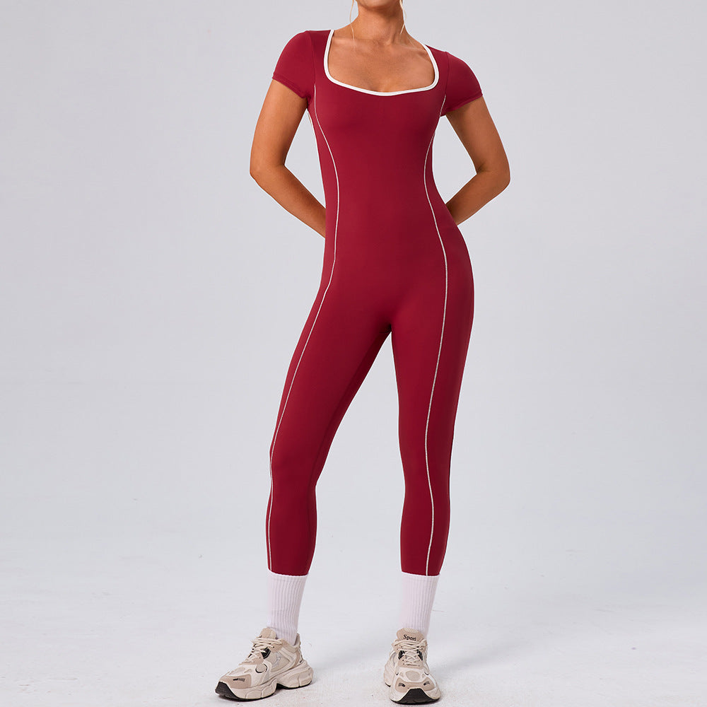 Women's Slim-Fit Hollow-Out Yoga Jumpsuit
