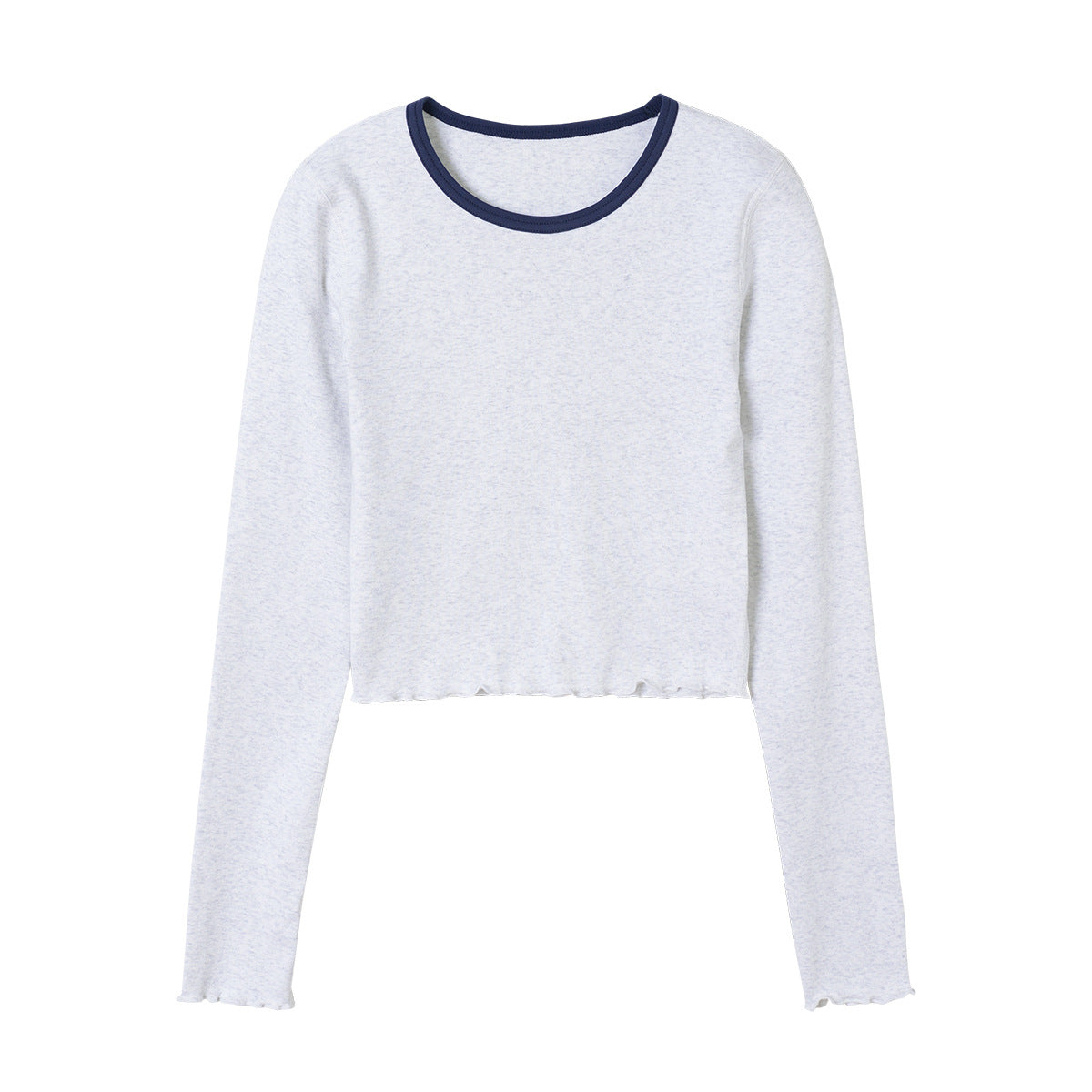 Women's Ribbed Knit Short-Sleeve Crop Tee
