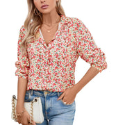 Shirt With Animal Print And 3D Floral Pattern