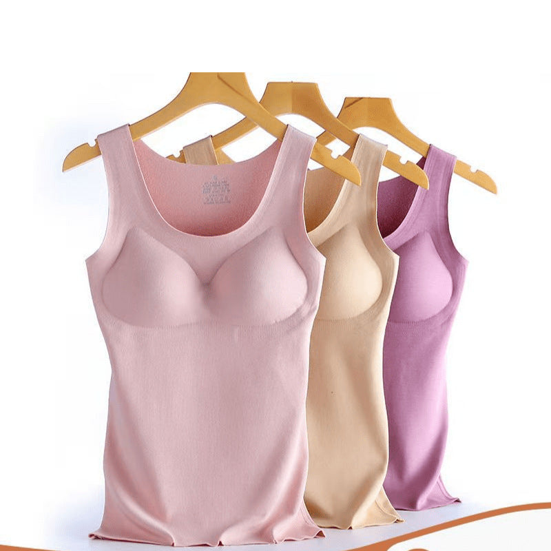 Women's Solid Color De Velvet Thermal Underwear
