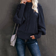 Women's Cozy Loose Knit Long Sleeve Crewneck Pullover Sweater