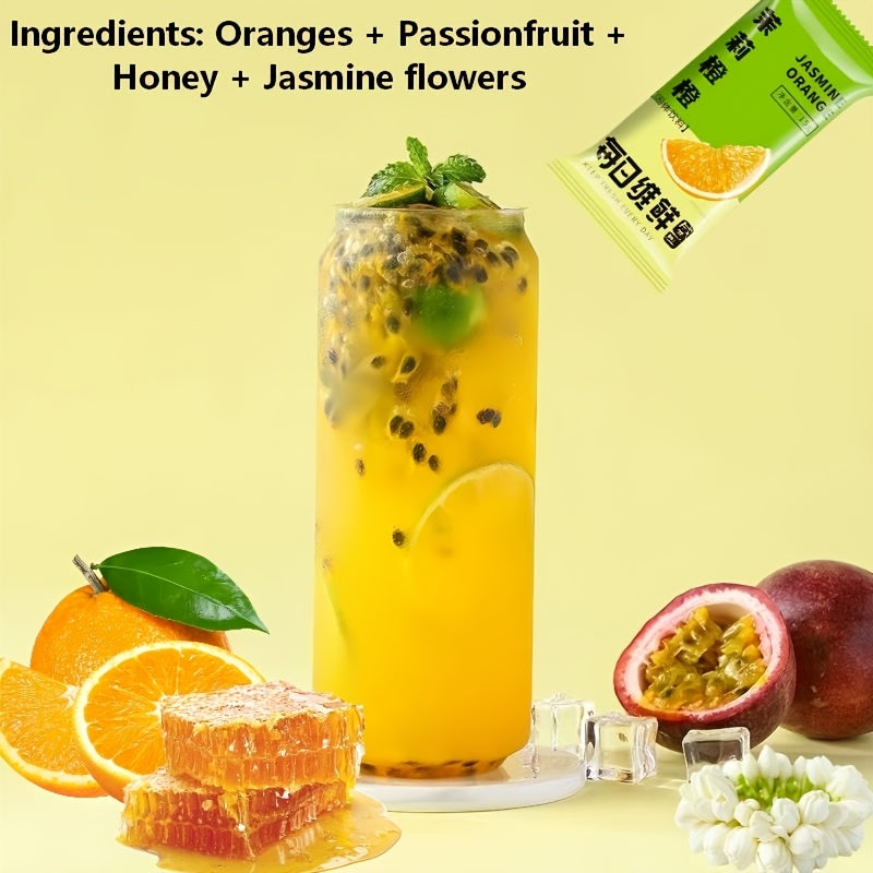 Multi-Flavor Fruit Nutrition Booster Drink Pack with Pulp and Fiber, 4 Bottles