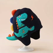 Plush Ear Flap Winter Beanie for Kids – Lined Hat with Soft Warm Plush Ear Flaps, Windproof, Ages 3‑10, Ideal for Skiing and Travel