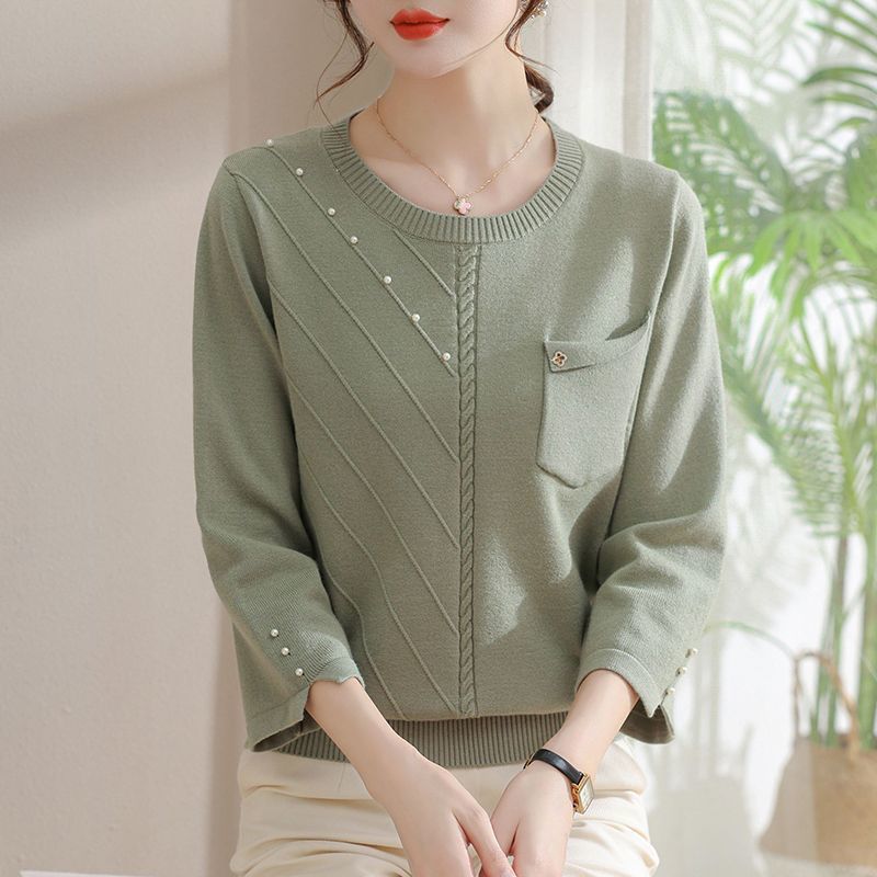 Bottoming Mom Wear Spring and Summer New Lightweight Sweater