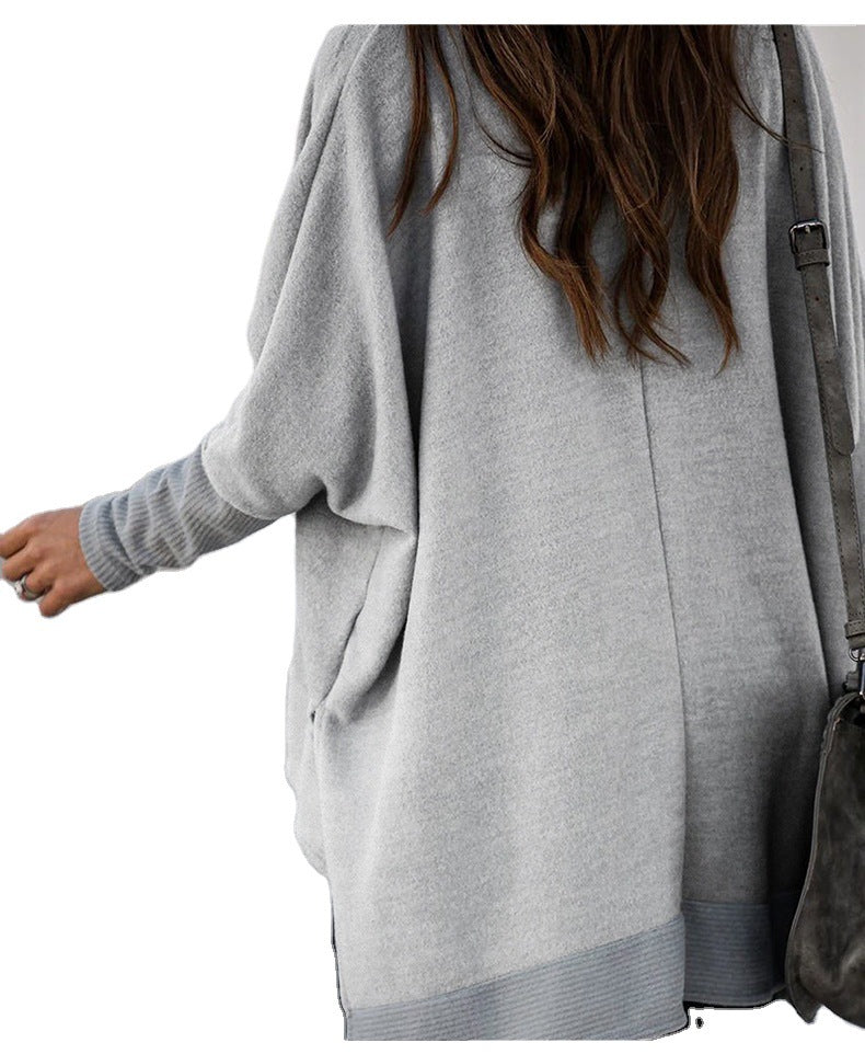 Cozy Batwing Sleeve Turtleneck Loose Sweater
