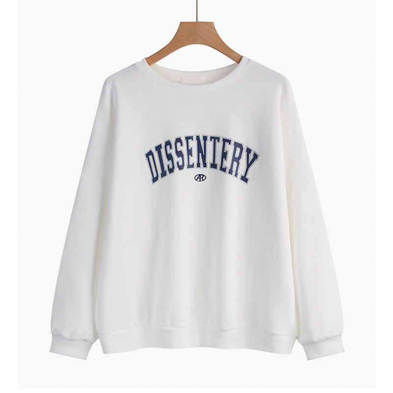 Plus Size Casual Vintage Pullover Sweatshirt