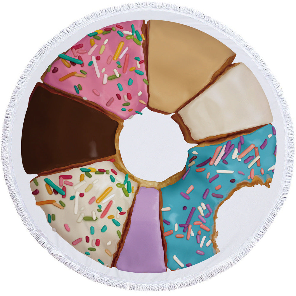 Round Printed Beach Towel