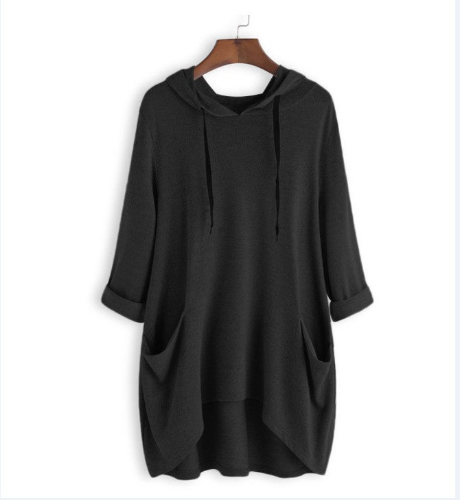 Women's Cozy Cashmere Hooded Pullover T-Shirt