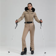 Women's Waterproof Windproof One-Piece Ski Suit