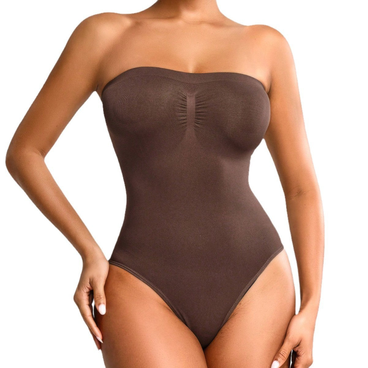 Seamless Strapless Bustier Shapewear Bodysuit