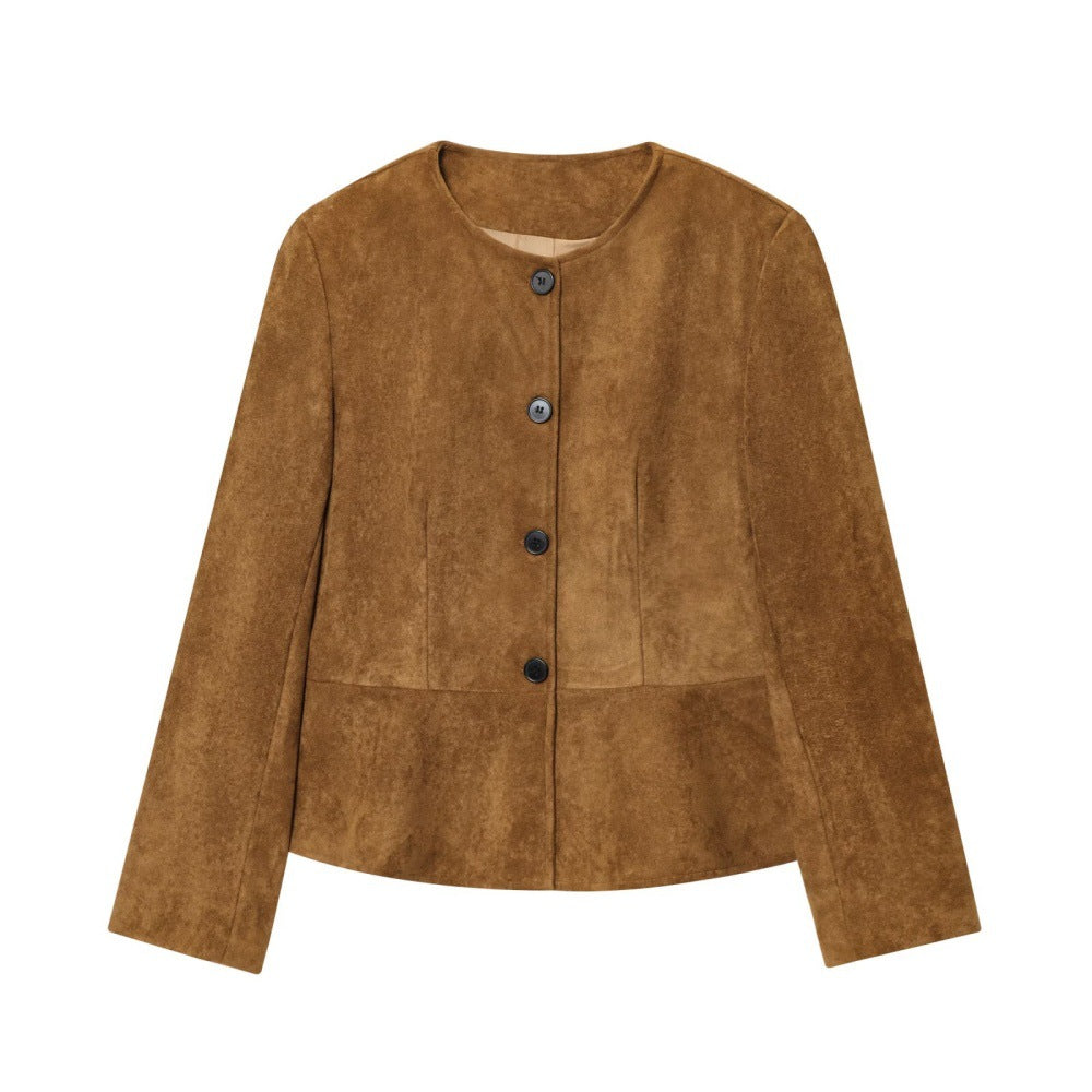 Premium Long-Sleeve A-Line Hem Jacket Coat for Women