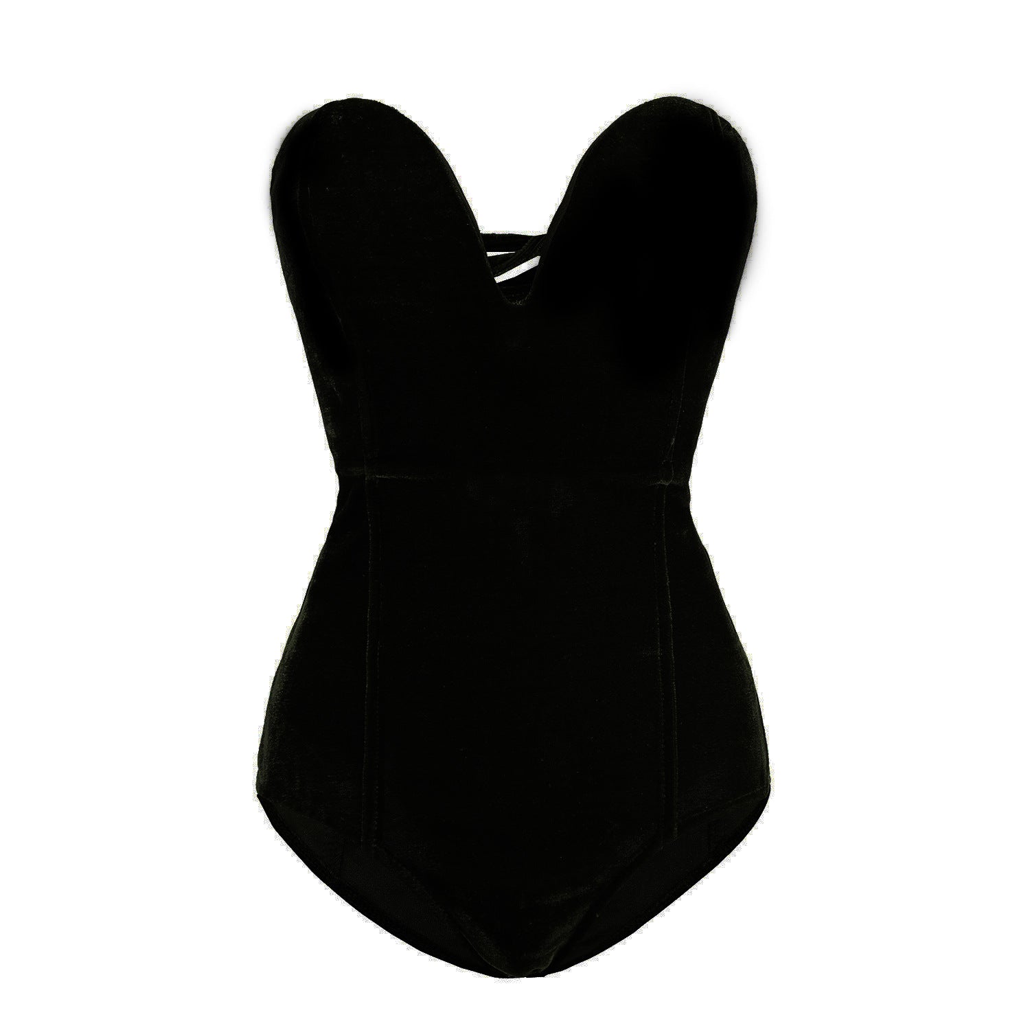 Gold velvet sexy tube top opensuit