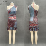 2026 European and American Style Vintage Spliced Fashion Printed Dr…