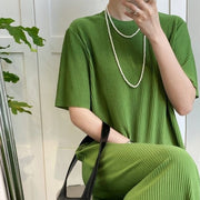 Plus-size Loose-fitting Casual Over-the-knee Straight Skirt