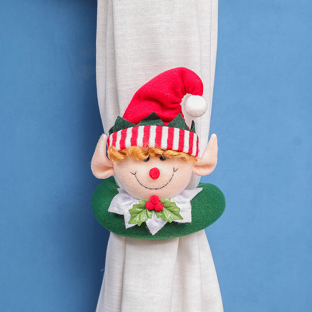 Christmas Decorations Forest Elderly Curtain Buckle
