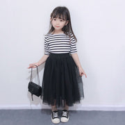 Kids' Striped Dress Set - 2-Piece Cotton Outfit