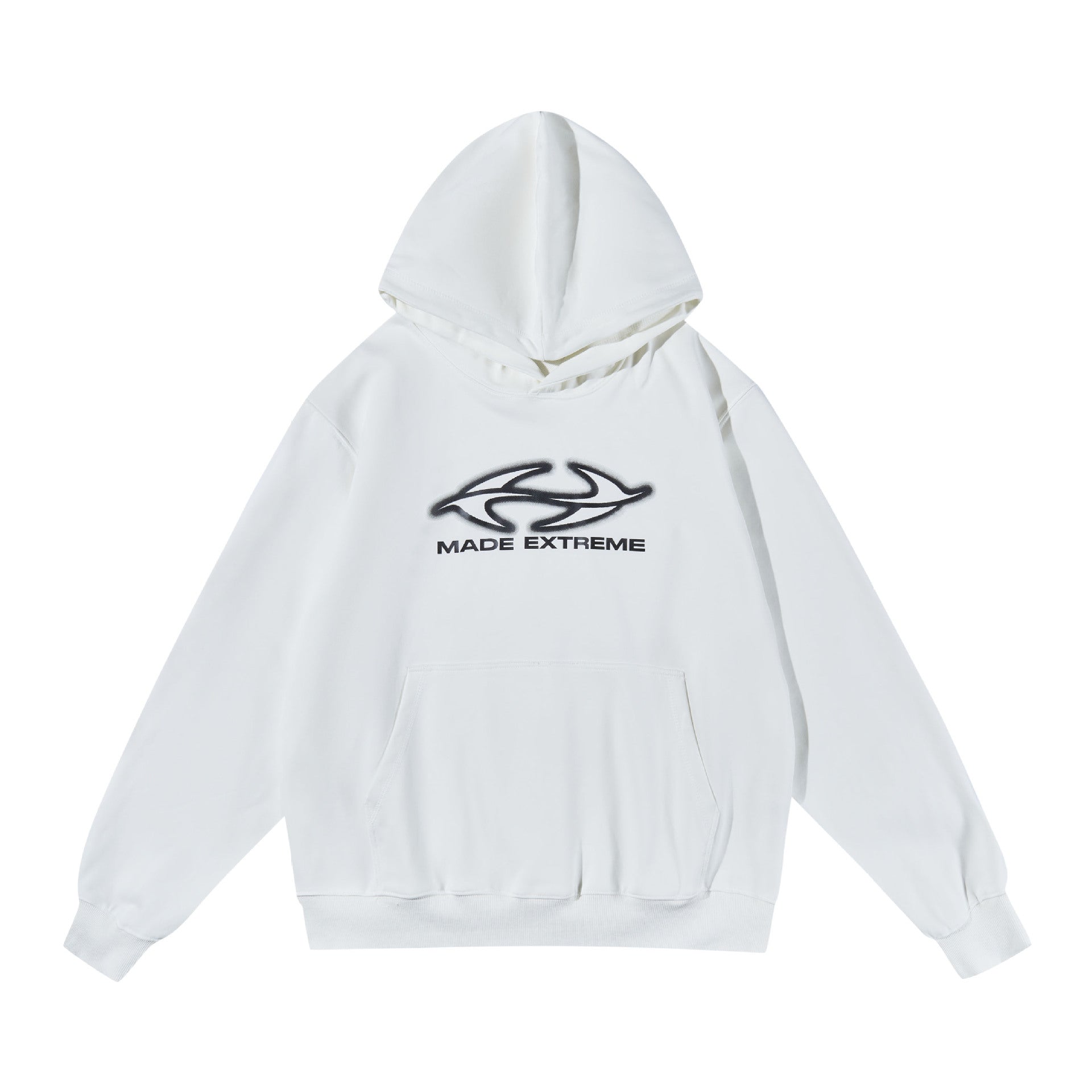 Oversized Graphic Letter Printed Hoodie for Women