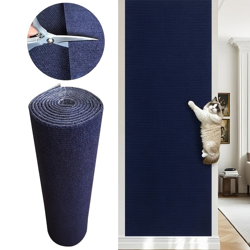 1 Self-Adhesive Trimmable Cat Scratch Protector Pad, Sofa Wall Guard With Border For Couch Panels And Climbing Frames | Durable Material Decorative Accessory Pet Home Supplies, Cat Furniture, Cat S...