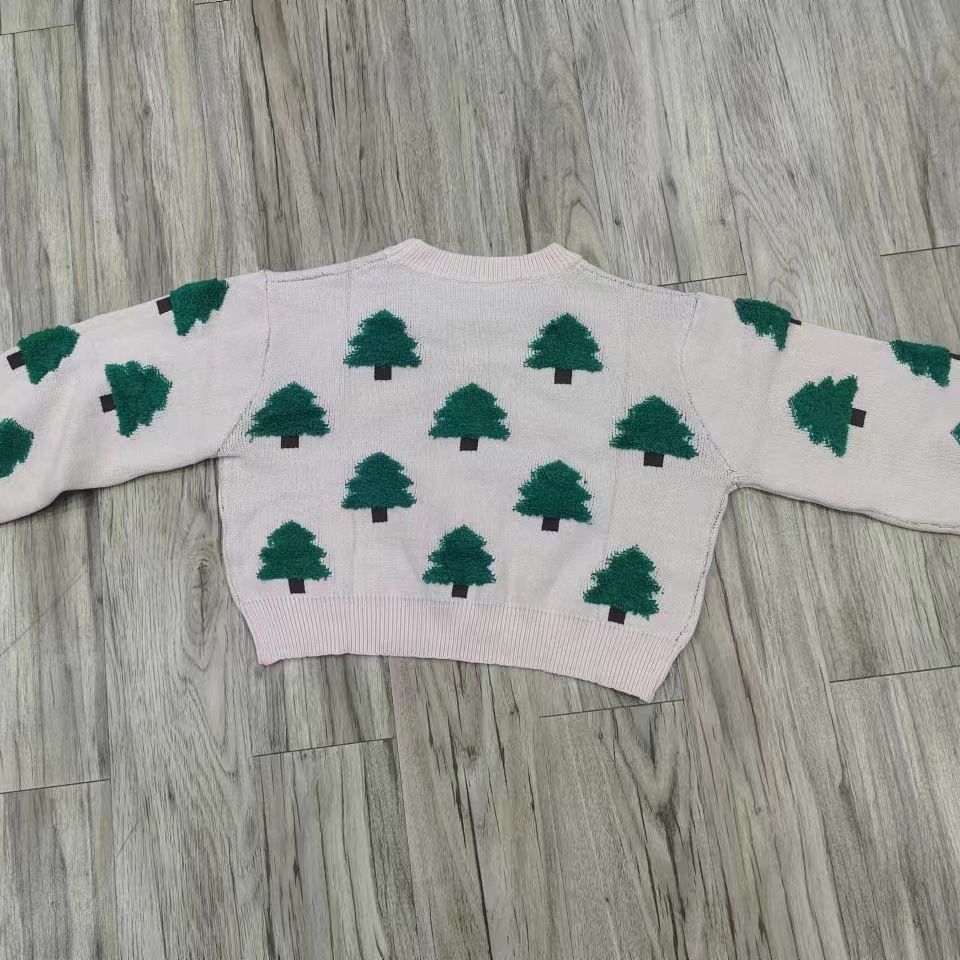 Cute Christmas Tree Pattern Sweater Soft and Smooth Beautiful Sweater