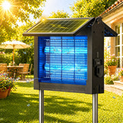 4500V Solar Bug Zapper – Dual Solar Panels, USB Charging, Auto On/Off, Outdoor Mosquito Killer