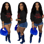 Cozy Fleece-Lined High Collar Casual Sweatshirt