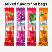 60-Bag Instant Fruit Drink Mix with Multi-Flavor Individual Sachets