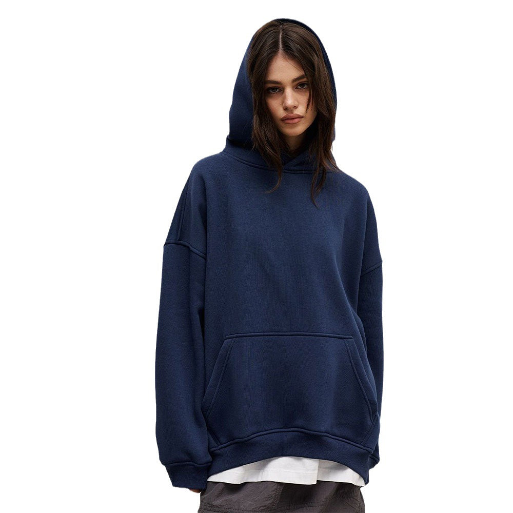 Cozy Oversized Fleece Hoodie with Pockets