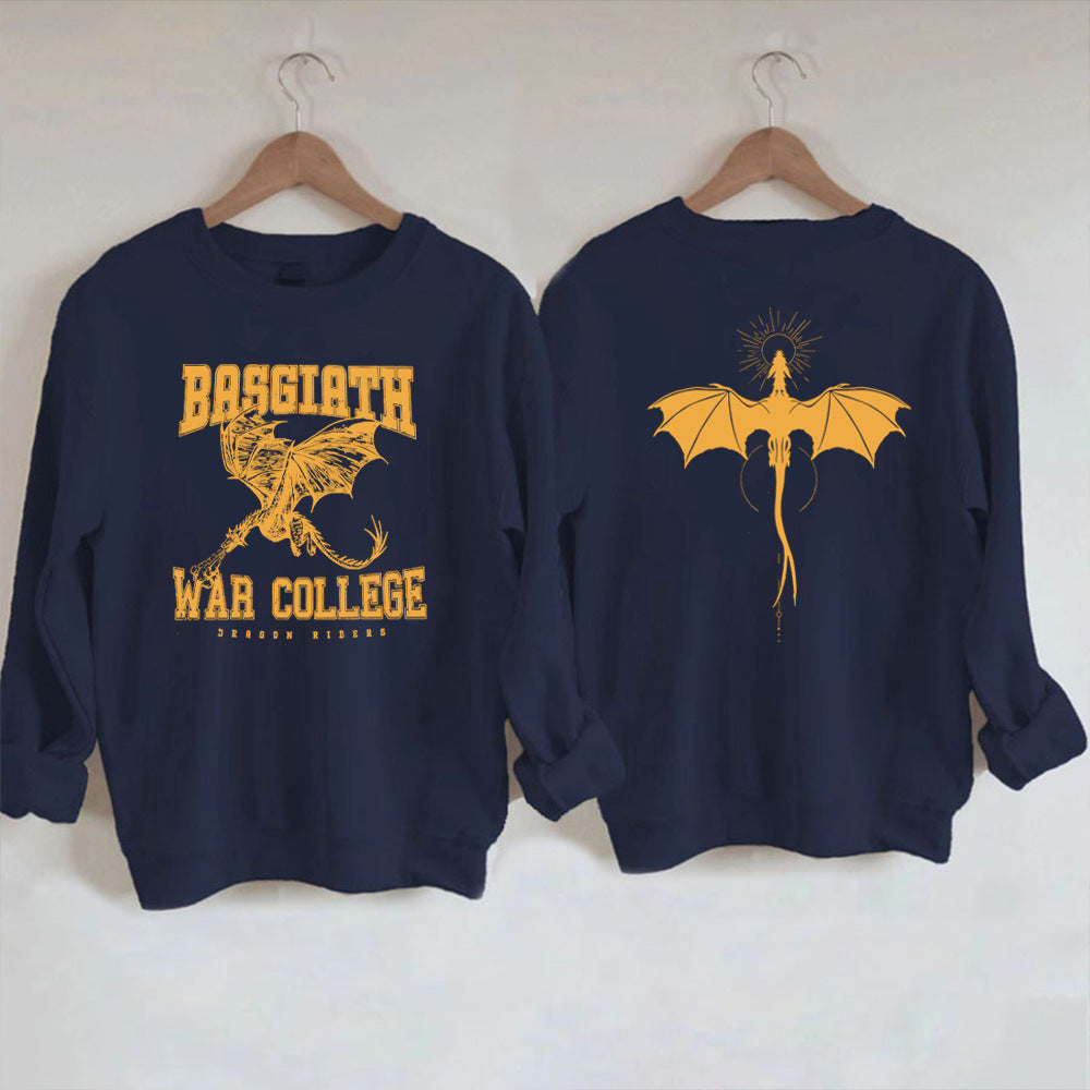 Vintage Fourth Wing Dragon Rider 2-Side Print Sweatshirt