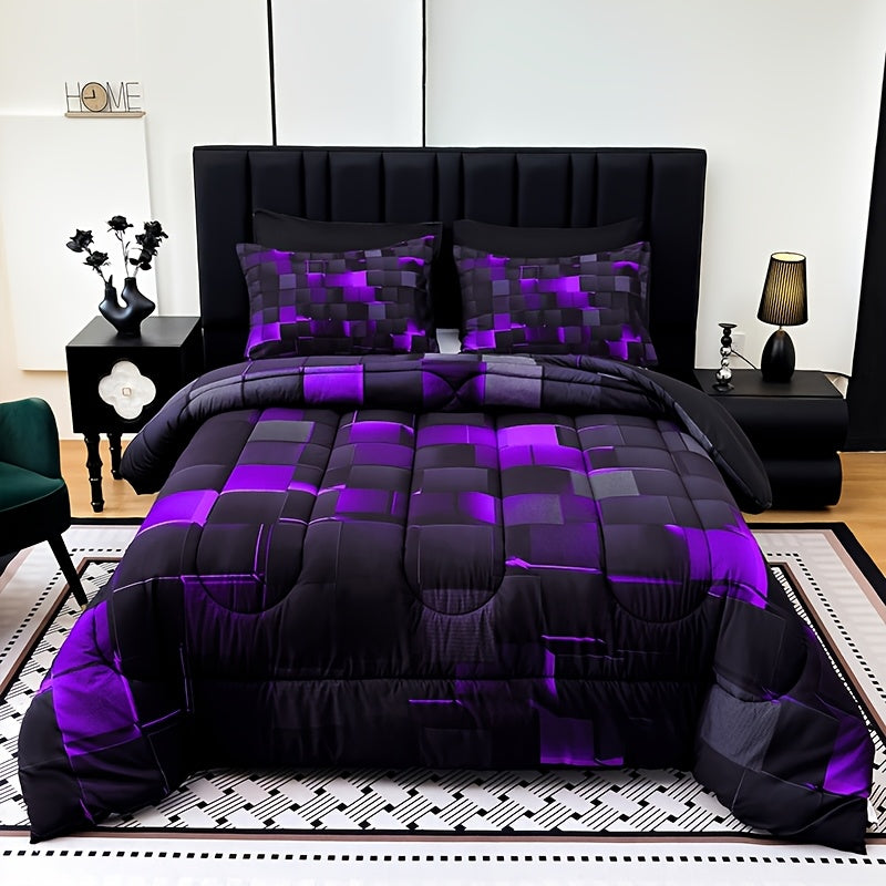 2-3 Piece Solid Color Diamond Pattern Bed Sheet Set – Large & Extra-Large, Ultra-fine Fiber, Lightweight Breathable
