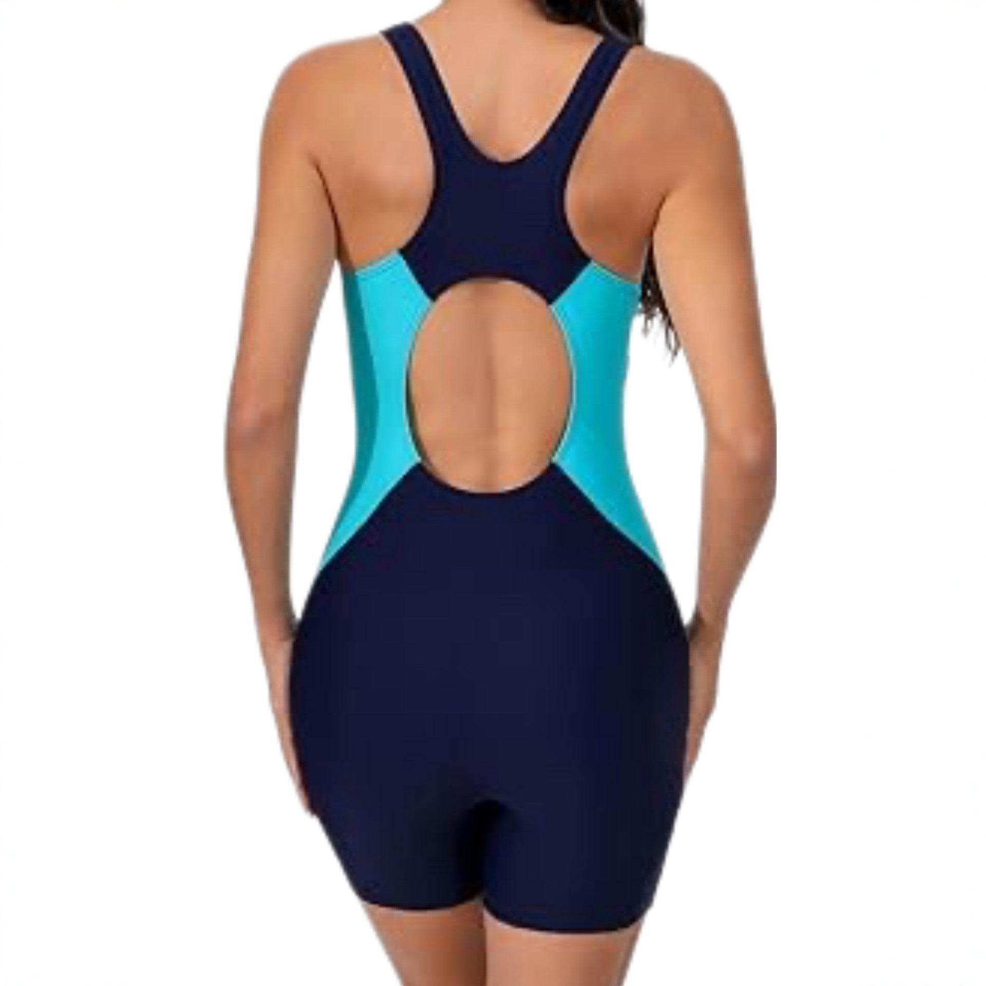 European And American-style Quick-drying One-piece Capri-length Racing Swimsuit