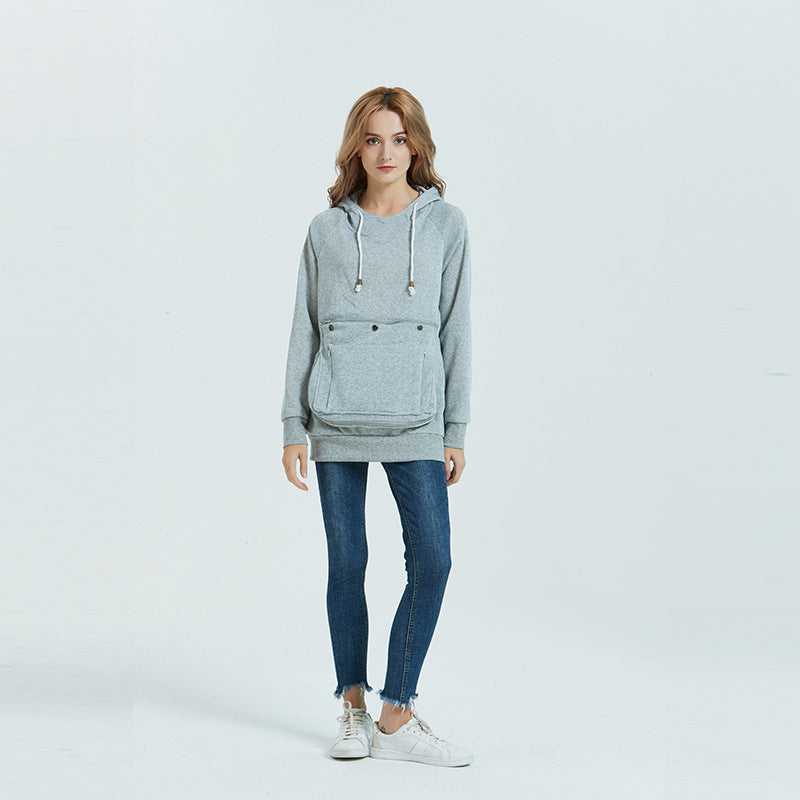 Cozy Oversized Cotton Pullover Sweater for Women