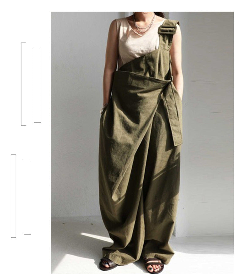 Chic One-Shoulder Loose Casual Jumpsuit for Women