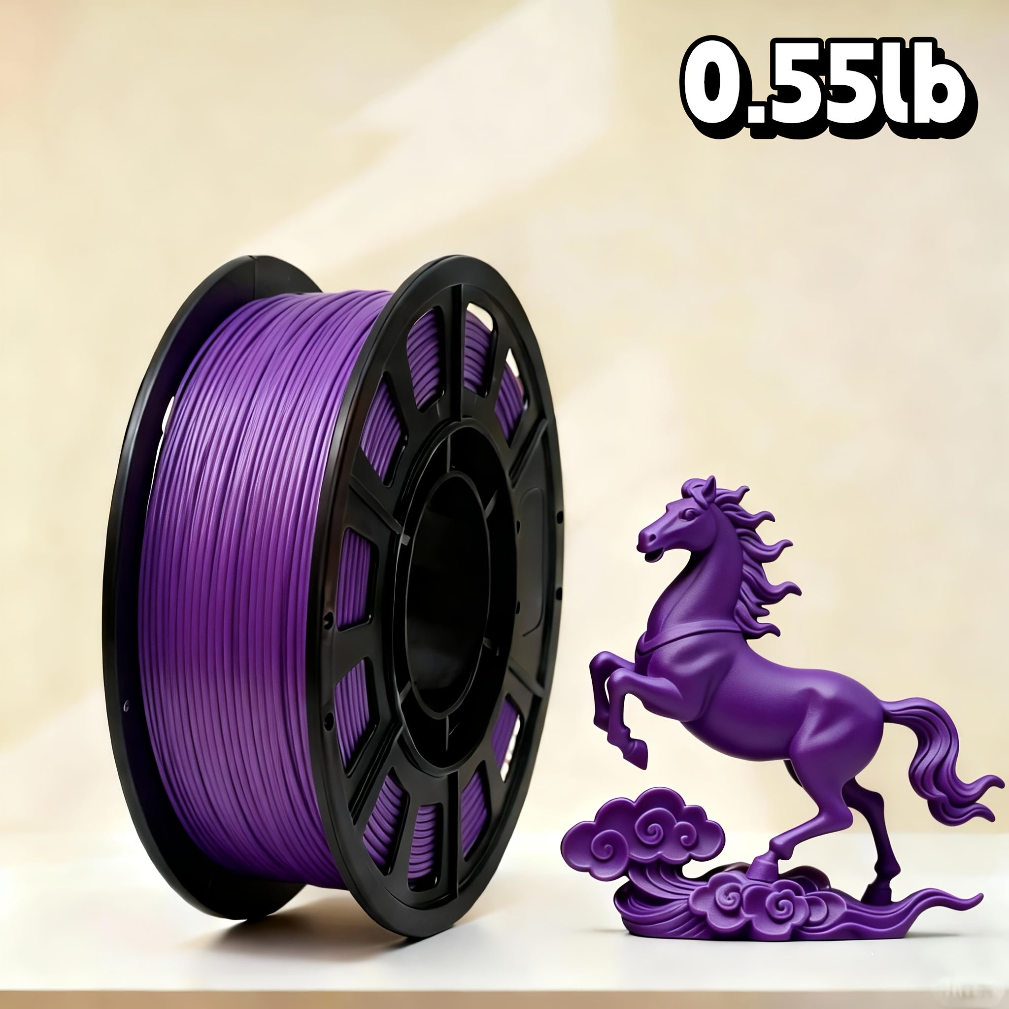PLA 1.75mm 3D Printer Filament 250g Spool – Rapid Color Change, Low Shrinkage, ±0.02mm Precision