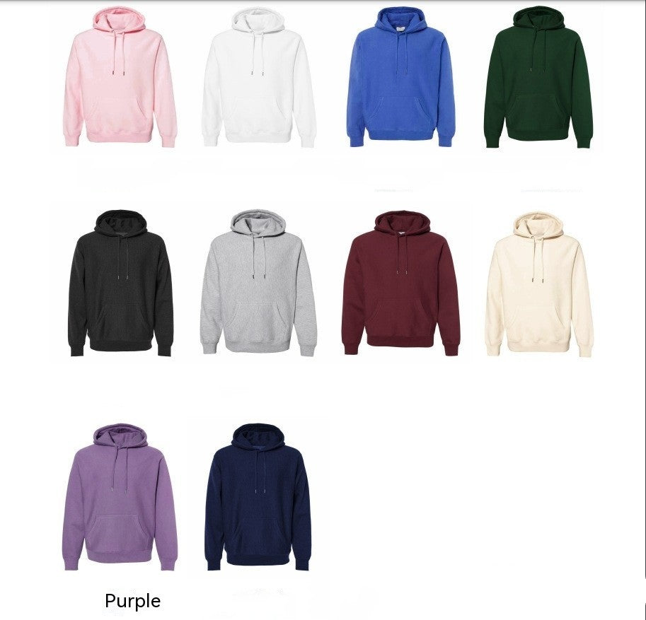 Custom Initial Round Neck Pullover Hoodie