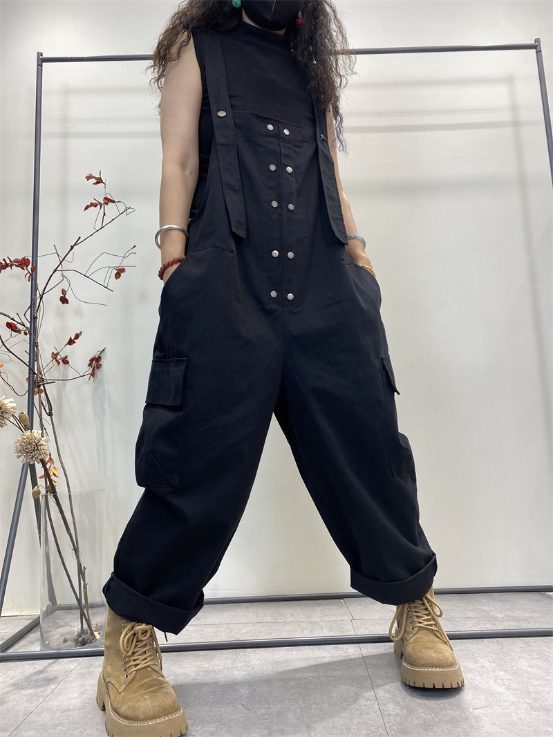 Plus-Size Minimalist Straight-Leg Casual Pants