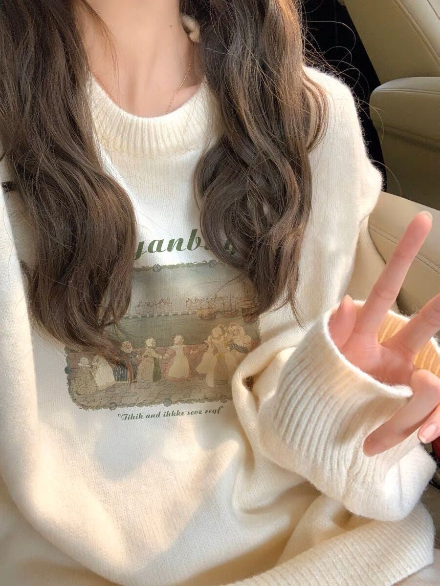 Chic Retro Sleeveless Pullover Sweater for Women