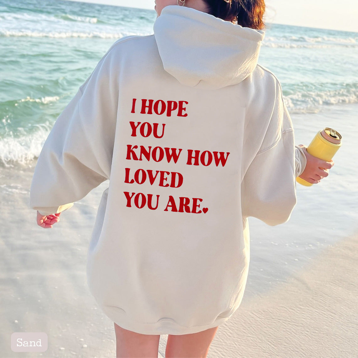 Plus Size Casual Printed Drawstring Hoodie