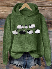Cozy Animal Print Hooded Sweatshirt for Women