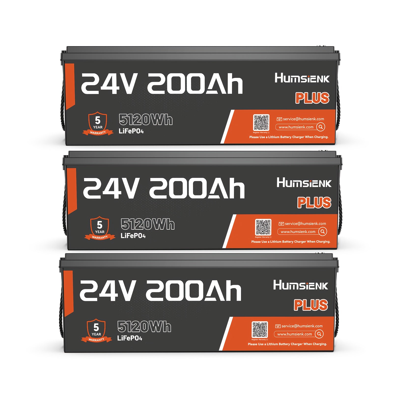 24V 200Ah Lithium Deep Cycle Battery with Smart BMS for Off-Grid Power