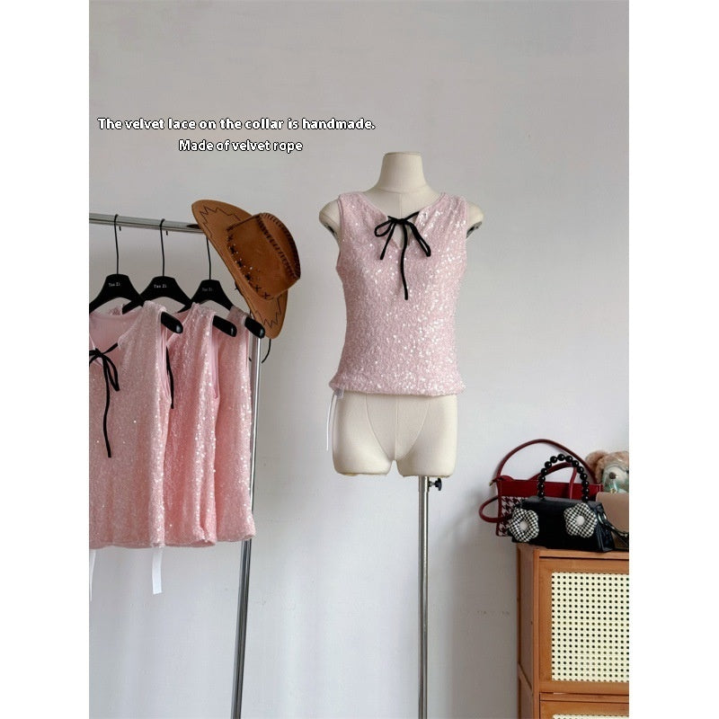 Special Meter Sense Sequin Sling Top