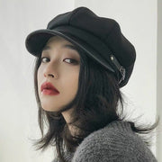 Spring Beret Wool Hat for Women