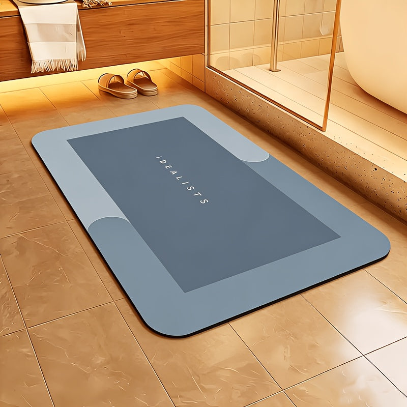 Super Absorbent Quick-Dry Bath Mat with Non-Slip Diatomite Design