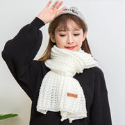 Cozy Korean Style Wool Scarf for Women