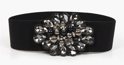 Rhinestone Elastic Belt for Women