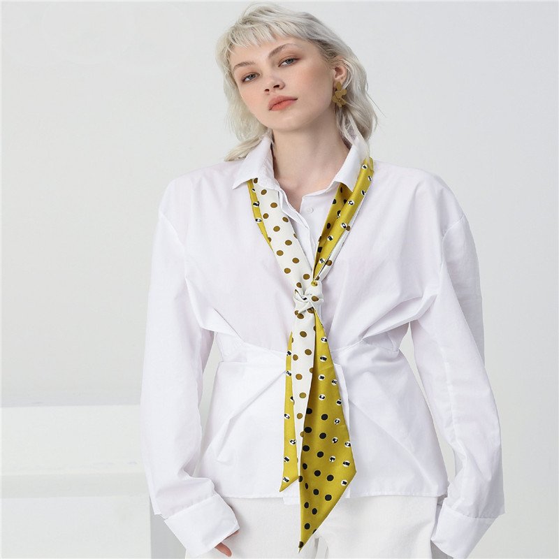 Silky Polka Dot Scarf