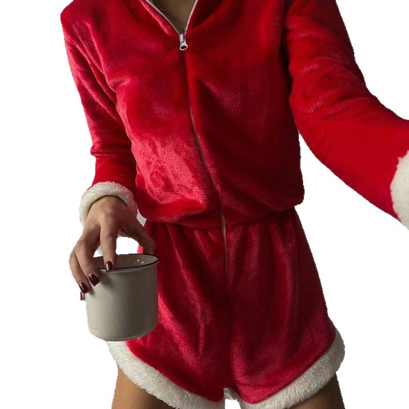 Festive Christmas Women's Jumpsuit Pajamas