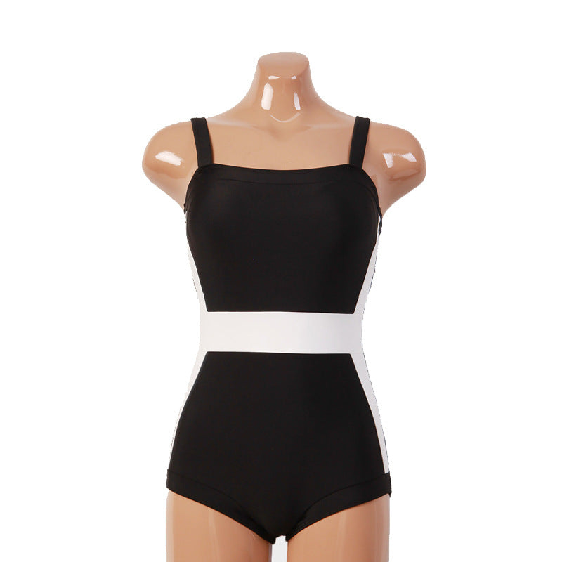 Conservative Tummy Control One-Piece Swimsuit